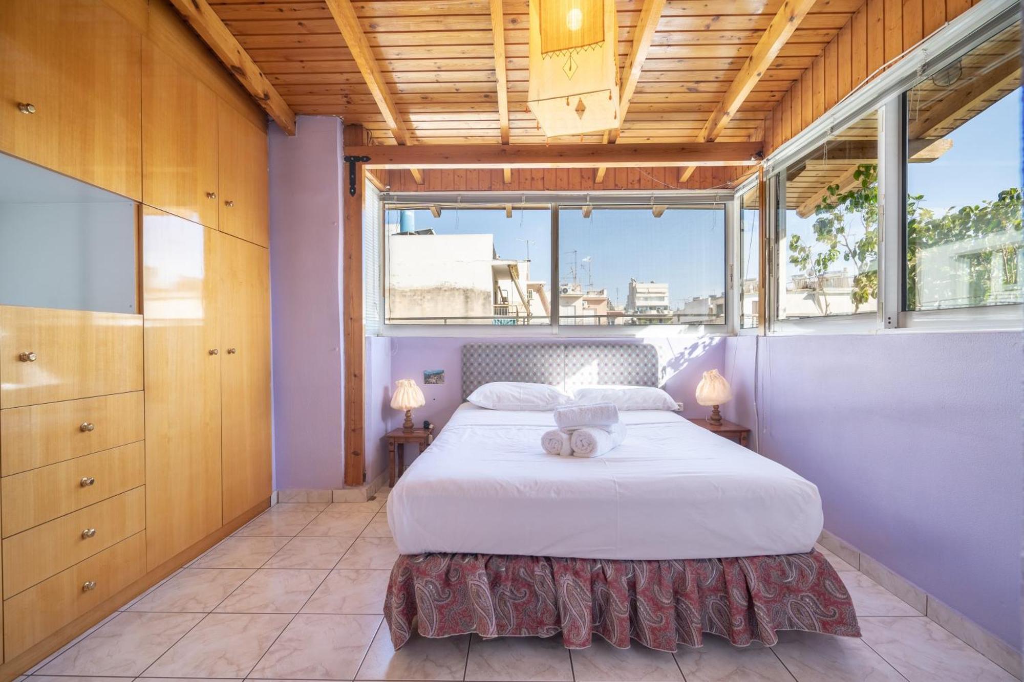 公寓 N.kosmos Metro St. 1 Bedroom 5 Pers Flat By Mps 雅典